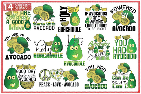 Avocado Sublimation Bundle Sublimation Creativeart88 