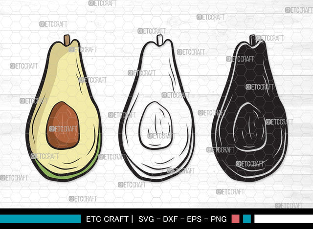 Avocado SVG | Avocado Svg | Avocado Veggies Svg | Fruit Svg | Avocado Clipart SVG ETC Craft 