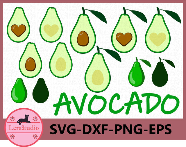 Avocado SVG SVG Lerastudio 