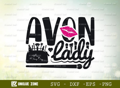 Avon Lady Svg | Avon Cosmetics Svg | Makeup Bag Svg | Makeup Brash Svg SVG Unique Zone 
