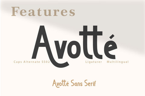 Avotte San Serif Font Balevgraph Studio 