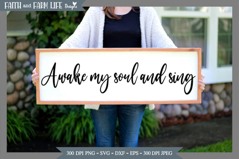 Awake my soul and sing SVG Designs by Jolein 