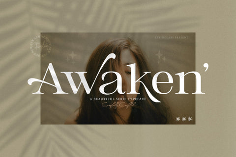 Awaken - Casual Serif Font Font StringLabs 