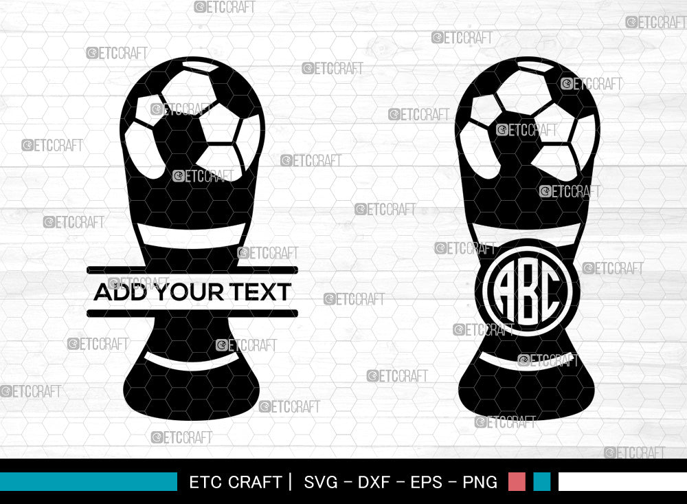Award Trophy Monogram SVG, Split Monogram Svg, Trophy Cup Svg, Trophies ...