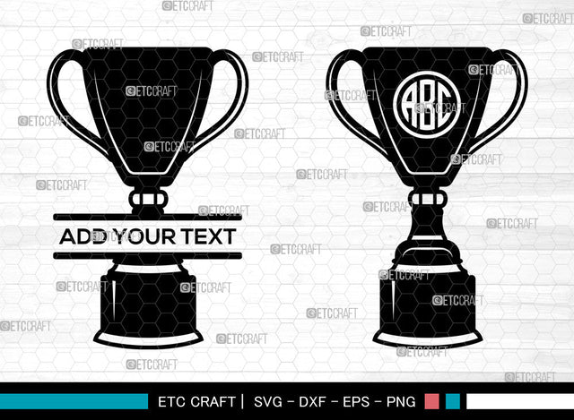Award Trophy Monogram SVG, Split Monogram Svg, Trophy Cup Svg, Trophies Star Svg, Award Svg, Sports Svg, Award Trophy SVG ETC Craft 
