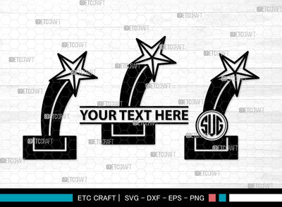 Award Trophy Monogram SVG | Trophy Cup Svg | Award Svg | Sports Svg | Trophies Star Svg | Award Trophy Clipart SVG ETC Craft 