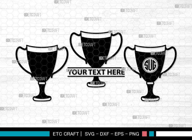 Award Trophy Monogram SVG | Trophy Cup Svg | Award Svg | Sports Svg | Trophies Star Svg | Award Trophy Clipart SVG ETC Craft 