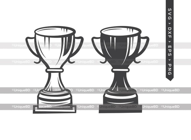 Award Trophy SVG Cut File | Award Trophies Svg | Winner Cup Svg | Trophy Svg | Award Cup Svg | Dxf | Eps | Png | Silhouette | Cut File SVG ETC Craft 