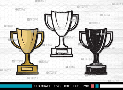Award Trophy SVG | Trophy Cup Svg | Award Svg | Sports Svg | Trophies Star Svg | Award Trophy Clipart SVG ETC Craft 
