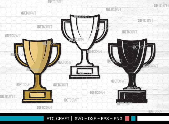 Award Trophy SVG | Trophy Cup Svg | Award Svg | Sports Svg | Trophies Star Svg | Award Trophy Clipart SVG ETC Craft 