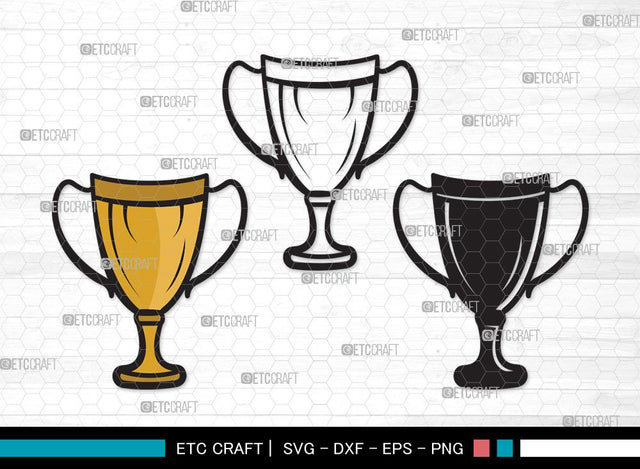 Award Trophy SVG | Trophy Cup Svg | Award Svg | Sports Svg | Trophies Star Svg | Award Trophy Clipart SVG ETC Craft 