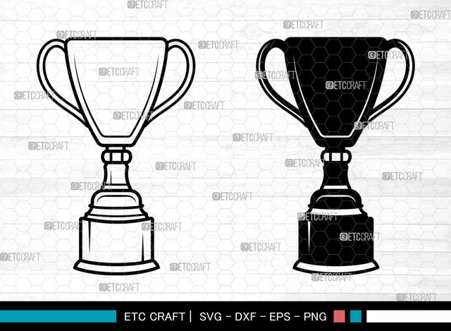 Award Trophy SVG, Trophy Cup Svg, Trophies Star Svg, Award Svg, Sports Svg, Award Trophy SVG ETC Craft 