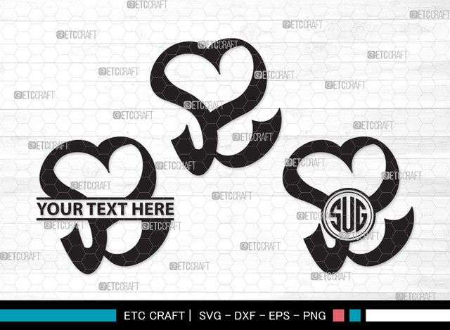 Awareness Ribbon Monogram SVG | Breast Cancer Ribbon Svg | Survivor Ribbon Bundle | Awareness Ribbon Monogram SVG ETC Craft 