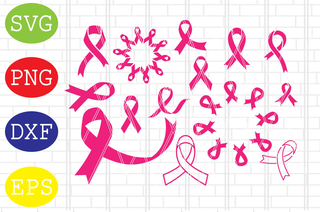 Awareness Ribbon SVG, Breast Cancer SVG, Cancer Ribbon SVG, Survivor Ribbon Svg SVG DigitalSvgFiles 