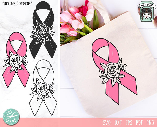 Awareness Ribbon SVG Cut File SVG Wild Pilot 