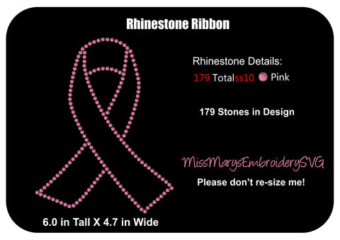 Awareness Ribbon SVG MissMarysEmbroidery 