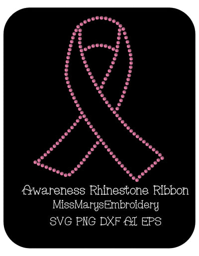 Awareness Ribbon SVG MissMarysEmbroidery 