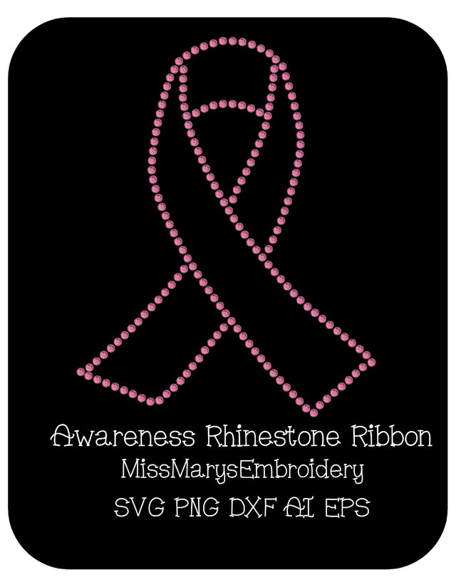 Awareness Ribbon SVG MissMarysEmbroidery 
