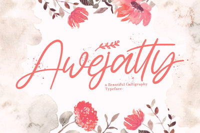 Awejatty - Handwritten Font Font StringLabs 