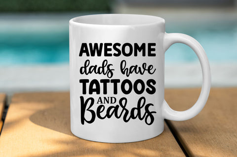 Awesome dads have tattoos SVG SVG Regulrcrative 