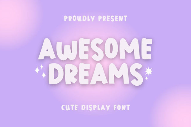 Awesome Dreams - Cute Display Font Font Masyafi Studio 