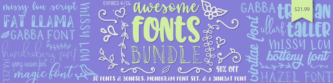 Awesome Fonts Bundle