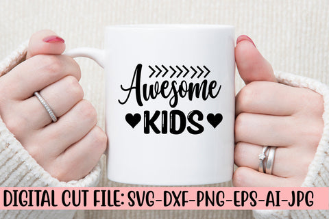 Awesome Kids SVG Cut File SVG Syaman 