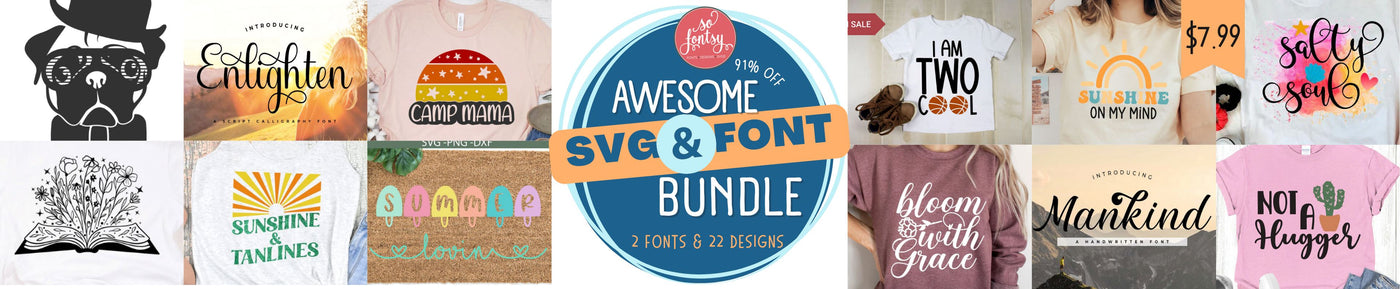 Awesome SVG and Font Bundle - VIP