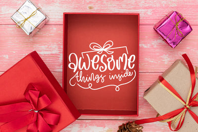 Awesome Things Inside SVG Christmas Gift Quotes SVG dapiyupi store 