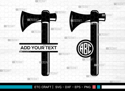 Axe Monogram SVG, Circle Monogram Svg, Split Monogram Svg, Doudle Bit Axe Svg, Tribal Axes Svg, Lumberjack Axe Svg, Wooden Axe Svg Bundle SVG ETC Craft 