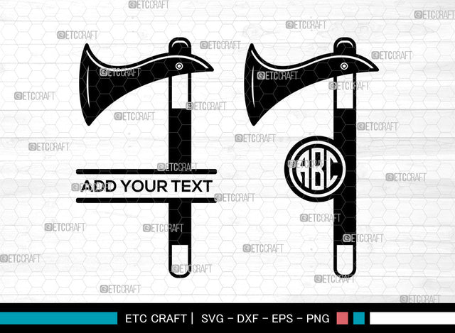 Axe Monogram SVG, Circle Monogram Svg, Split Monogram Svg, Doudle Bit Axe Svg, Tribal Axes Svg, Lumberjack Axe Svg, Wooden Axe Svg Bundle SVG ETC Craft 
