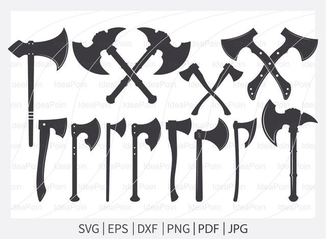 Axe svg, Crossed Firefighter Axe Svg, Cross Axe Svg, Lumberjack svg, Axe Logo Svg, Crossed Axe Svg, Axe Files for Cricut, Axe Cut File, Axe SVG Dinvect 