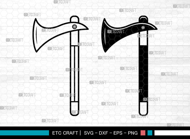 Axe SVG, Tactical Axe Svg, Broad Axe Svg, Doudle Bit Axe Svg, Tribal Axes Svg, Lumberjack Axe Svg, Wooden Axe Svg Bundle SVG ETC Craft 