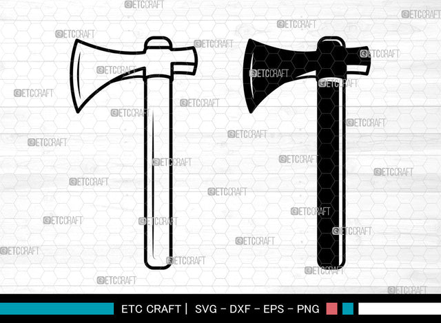 Axe SVG, Tactical Axe Svg, Broad Axe Svg, Doudle Bit Axe Svg, Tribal Axes Svg, Lumberjack Axe Svg, Wooden Axe Svg Bundle SVG ETC Craft 