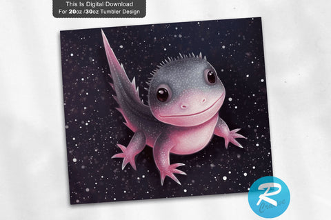 Axolotl 20 Oz / 30 Oz Tumbler PNG Sublimation Regulrcrative 