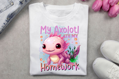 Axolotl Sublimation Bundle Sublimation Regulrcrative 