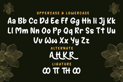 AYARA | Handwritten Display Font twinletter 