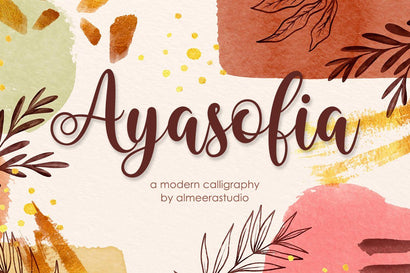 Ayasofia | Modern Calligraphy Font studioalmeera 