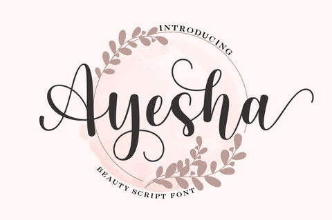 Ayesha Script Font Rotterlab studio 