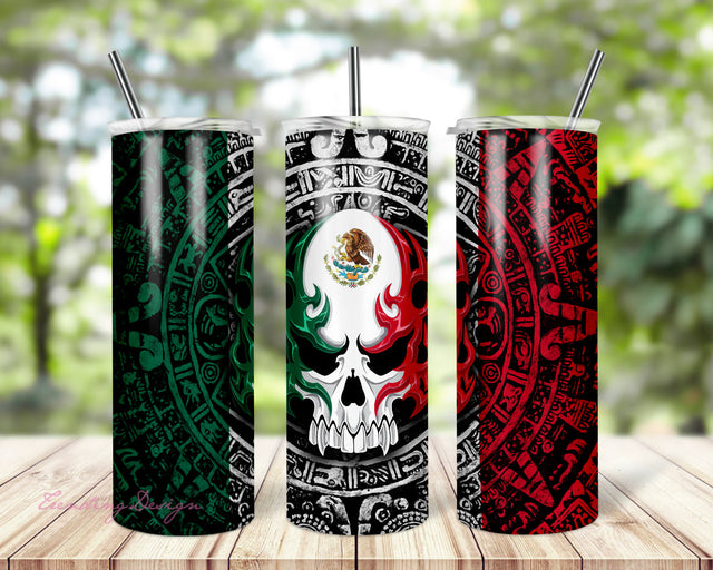 Aztec Calendar, Canlendario Azteca, Mexican, Mexico, Tumbler Template, Sublimation Downloads, png, Skinny Tumbler, 20oz Design Sublimation TrendingDesign 
