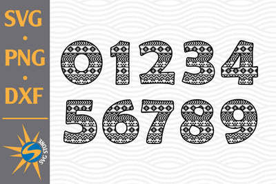 Aztec Numbers SVG, PNG, DXF Digital Files Include SVG SVGStoreShop 
