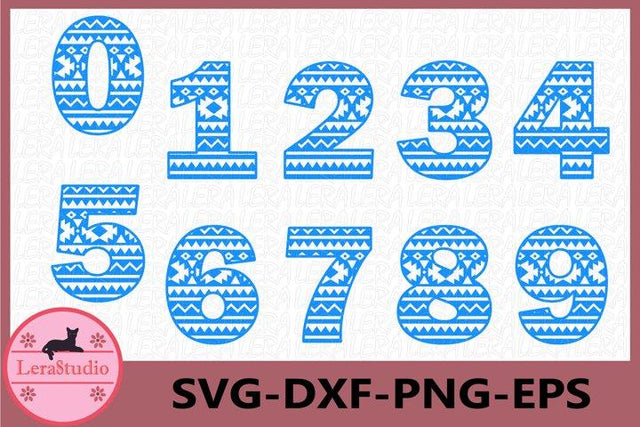 Aztec Numbers SVG SVG Lerastudio 