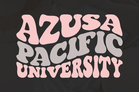 Azusa pacific university svg wavy style svg, EPS PNG Cricut Instant Download SVG Fauz 