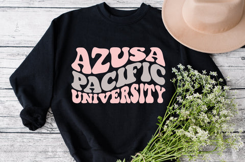 Azusa pacific university svg wavy style svg, EPS PNG Cricut Instant Download SVG Fauz 