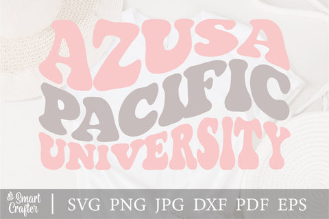 Azusa pacific university svg wavy style svg, EPS PNG Cricut Instant Download SVG Fauz 