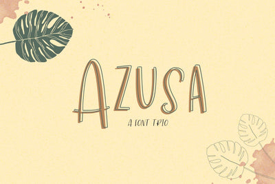Azusa Sans Font Trio Font Beck McCormick 