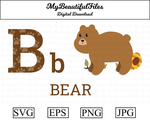 b-bear - school SVG MyBeautifulFiles 