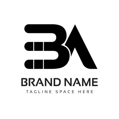 BA Letter Initial Logo Design Template Vector Illustration SVG naemmiah021 