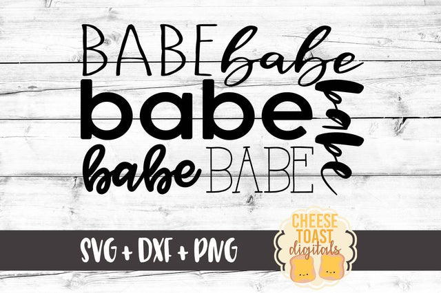 Babe Block SVG Cheese Toast Digitals 