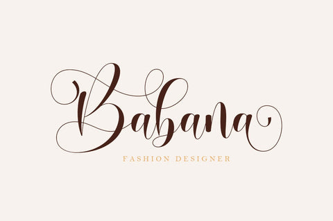 Babenta - Modern Calligraphy Font Font IRF Lab Studio 